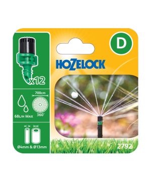Hozelock 2792 360˚ Micro Spray Jets, Pack of 12