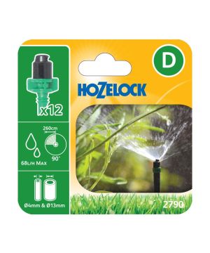 Hozelock 2790 90º Micro Spray Jets Pack Of 12