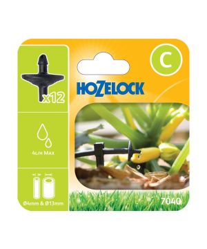 Hozelock 7040 Pinch Drip Pressure Compensating Dripper 4 lph Pack Of 12