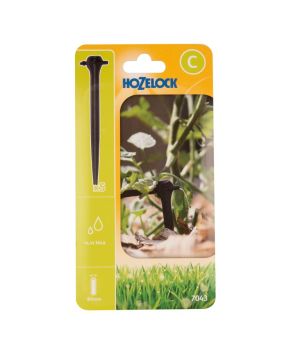 Hozelock 7043 End-of-Line Pressure Compensating Dripper Spikes 4LPH 4mm Pack of 5