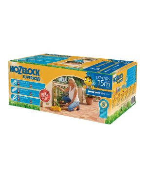 Hozelock 8215 Expanding Superhoze 15m lightweight anti-kink hose