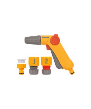 Hozelock 2342 Jet Spray Starter Set plastic jet spray gun and connectors