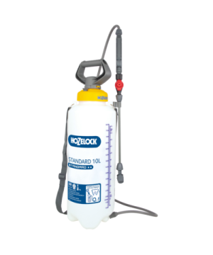 Hozelock 4232 Standard Pressure Sprayer 10L translucent graduated bottle with adjustable nozzle