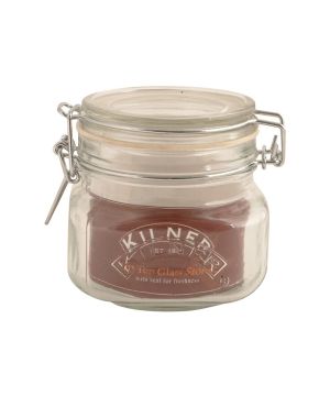Kilner 0025.51 Square Clip Top Jar 0.5L non-tempered glass storage jar