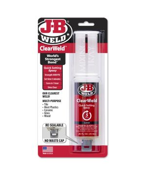 J-B Weld 50112UK ClearWeld Epoxy Syringe - 25ml