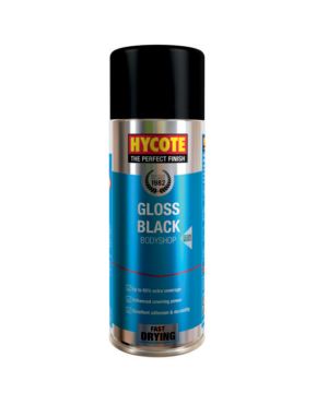 Hycote XUK432 Bodyshop Gloss Black Aerosol 400ml