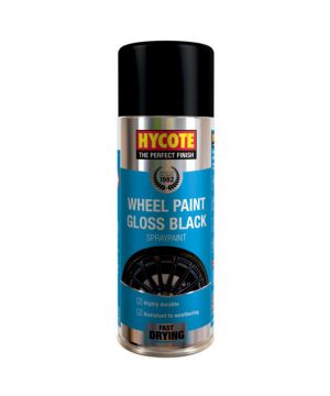 Hycote XUK991 Gloss Black Wheel Paint Aerosol 400ml