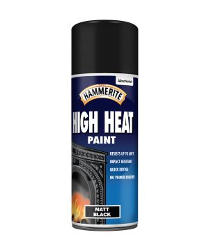 Hammerite High Heat Aerosol Paint, 400ml, Black