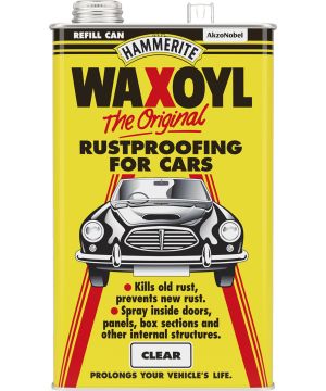 Hammerite Waxoyl Rustproofing Treatment Refill Can 5L in clear