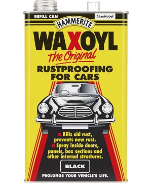 Hammerite Waxoyl Rustproofing Treatment Refill Can 5L in black