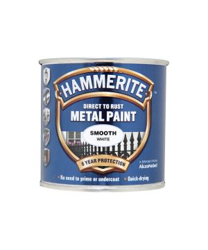 Hammerite Direct To Rust Metal Paint 250ml in smooth white