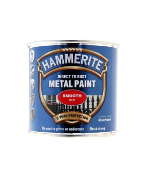 Hammerite Direct To Rust Metal Paint 250ml tin in smooth red