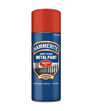 Hammerite Direct To Rust 400ml aerosol spray paint in smooth red