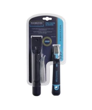 Hamilton Perfection Precision Scraper with tungsten carbide blades, holster clip and blade storage