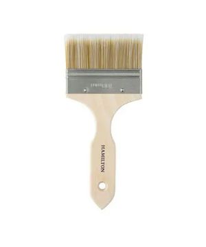 Hamilton Prestige Pure Synthetic Laying Off Brush 100mm with stainless steel ferrule