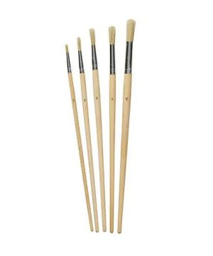 Hamilton Prestige Round Fitch Brush 5 Pack with soft lily bristles and long handles