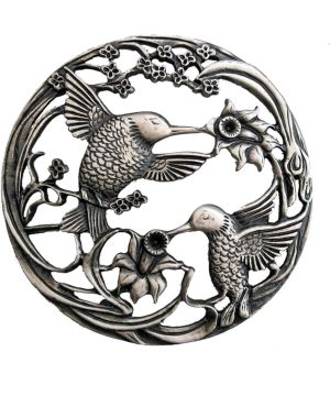 Turners Retreat PL3 Pewter Hummingbirds Lid