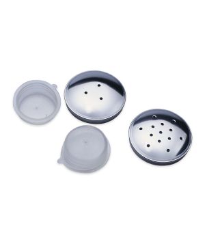Turners Retreat SPS Salt and Pepper Shakers Kit with salt lid, pepper lid and two rubber bungs