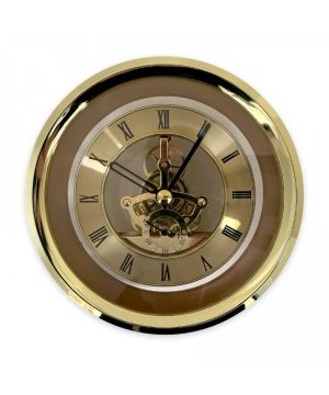 Turners Retreat SKMVTG1 120mm gold skeleton clock
