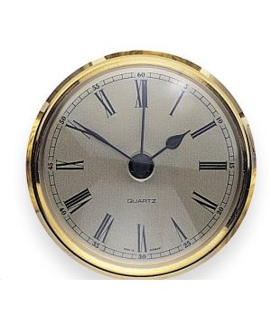 Turners Retreat TPC65G 65mm Roman Numerals Clock Insert in Gold