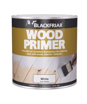 Blackfriar Wood Primer White 500ml low sheen wood primer and undercoat