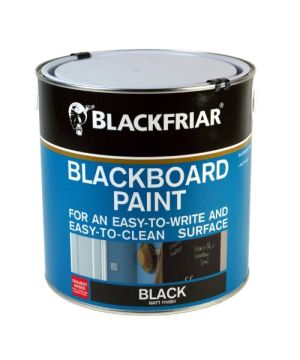 Blackfriar Chalkboard Paint 2.5L in matt black specialist paint