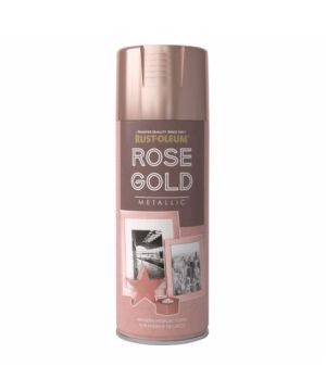 Rust-Oleum 400ml Rose Gold Metallic Spray Paint aerosol