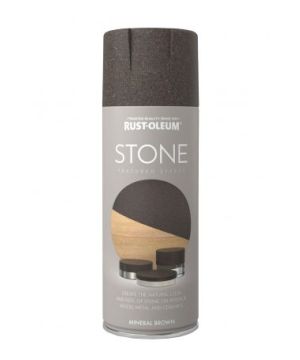 Rust-Oleum Stone Textured Spray Paint Mineral Brown 400ml