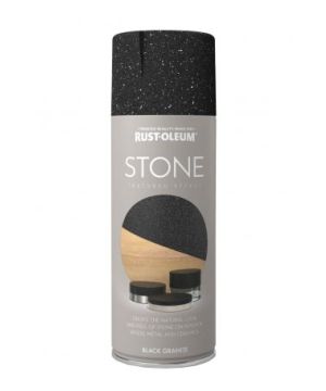 Rust-Oleum Stone Textured Spray Paint 400ml in Black Granite