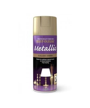 Rust-Oleum Metallic Elegant Finish Spray Paint 400ml aerosol in gold