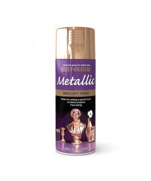 Rust-Oleum Metallic Brilliant Finish Spray Paint - Bright Copper - 400ml
