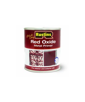 Rustins Quick Dry Red Oxide Metal Primer 1L water-based anti-corrosive paint