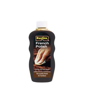 Rustins French Polish 300ml traditional shellac high gloss wood finish