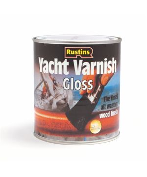 Rustins Yacht Varnish Gloss 2.5L clear exterior wood finish