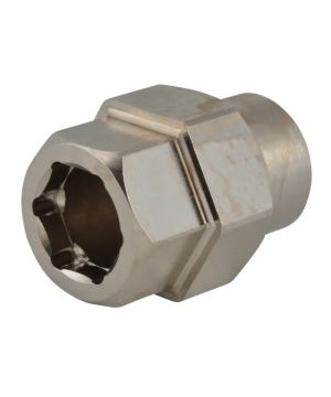 Monument Tools 4534X 27mm x 32mm Hex Fitting for Box Spanner in nickel plated finish
