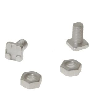 ALM GH004 Square Glaze Bolts & Nuts Pack of 20 in aluminium