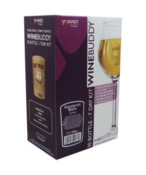 Youngs Wine Buddy Sauvignon Blanc Wine Making Kit 30 Bottles