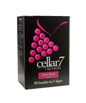 Cellar 7 Merlot Blush Wine Making Kit 30 Bottles