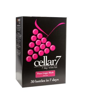 Cellar 7 Pinot Grigio Blush Wine Making Kit for 30 bottles