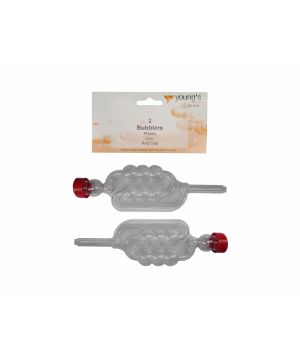Youngs Plastic Bubbler Airlock 2 Pack