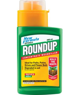 Roundup Optima+ Concentrate Weed Killer - 280ml systemic liquid concentrate