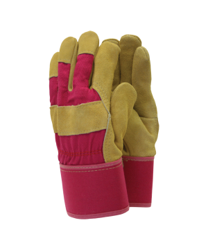 Town & Country Thermal Lined Rigger Gloves in pink, Medium