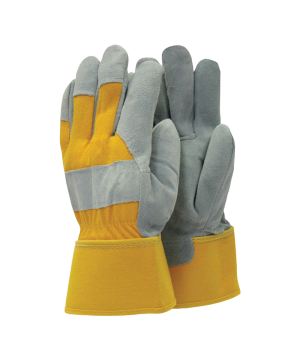 Town & Country General Purpose Rigger Gloves - Large suede and canvas work gloves
