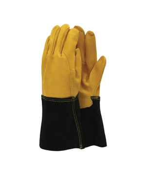 Town & Country Large Premium Leather Gauntlet Glove made from ultra soft leather and suede