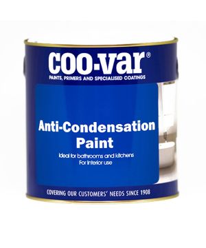 Coo-Var Anti-condensation Paint 2.5L specialist interior paint with a matt slightly textured finish