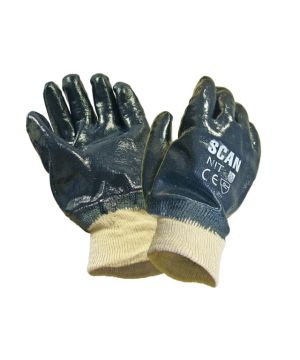 Scan SCAGLONIT Nitrile Knitwrist Heavy-Duty Gloves, One Size