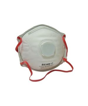 Scan Moulded Disposable Valved Masks FFP3 Pack of 2