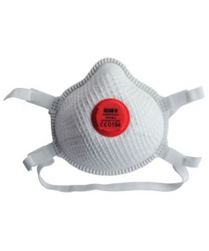 Scan Moulded Valved Masks FFP3 with Mesh Pack of 2