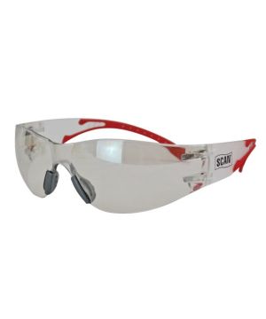 Scan Flexi Spectacle clear safety glasses with wraparound lens