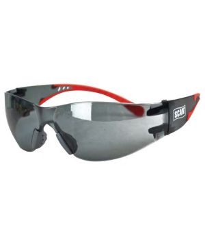 Scan Flexi Spectacle in Smoke with scratch-resistant wraparound lens and anti-fog coating